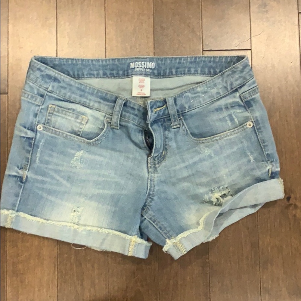 denim shorts